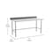 Flash Furniture Reese 430 Stainless Steel 18 Gauge Open Base Kitchen Prep and Work Table w/4-in Backsplash NH-WT-3072-OG-B4-GG - alternate 8